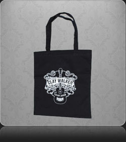 Black Clay Walker Tote Bag