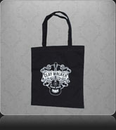 Black Clay Walker Tote Bag